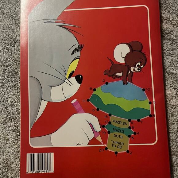 1981 Merrigold Press Tom and Jerry Color and Activity Book - Picture 3 of 3